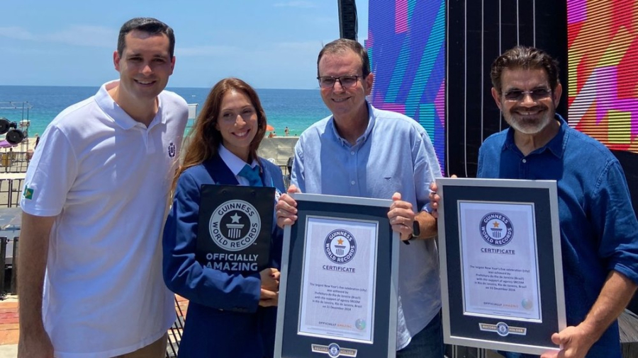 Rio de Janeiro é oficialmente o maior Réveillon do mundo, segundo o Guinness World Records