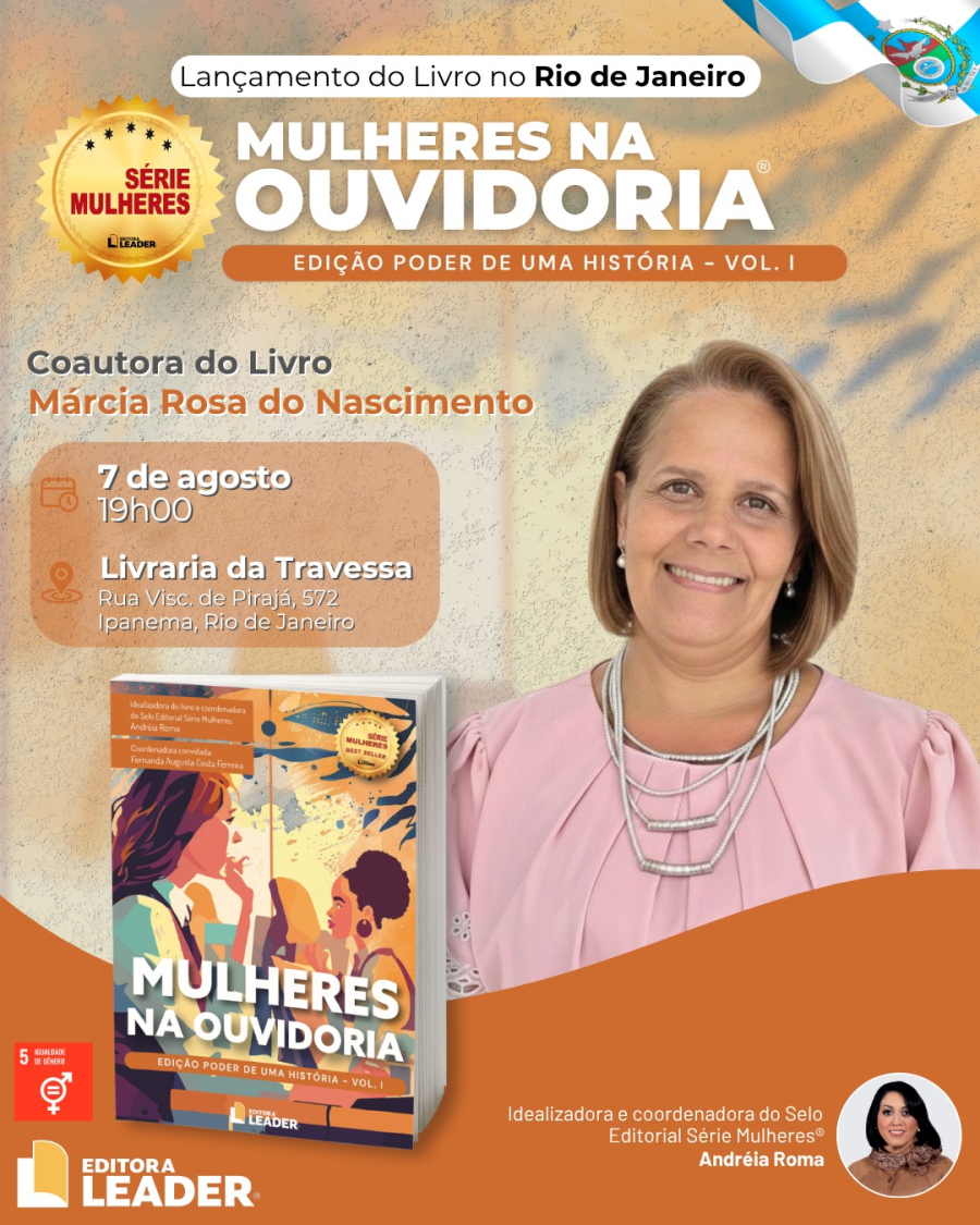 Livro “Mulheres na Ouvidoria” é lançado na Livraria da Travessa, no Rio